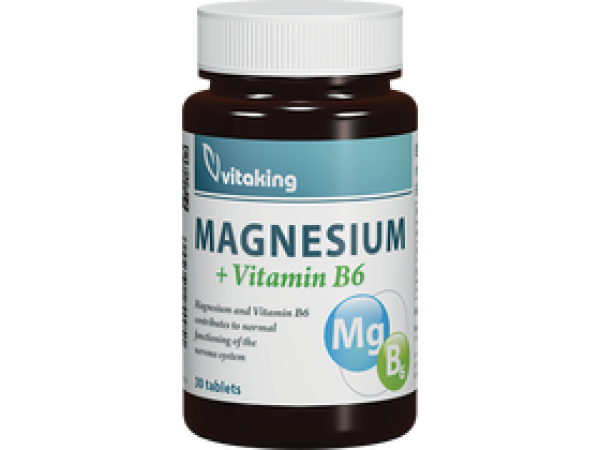 Vitaking Magnézium 150 mg + B6-vitamin 6 mg tabletta 30 db
