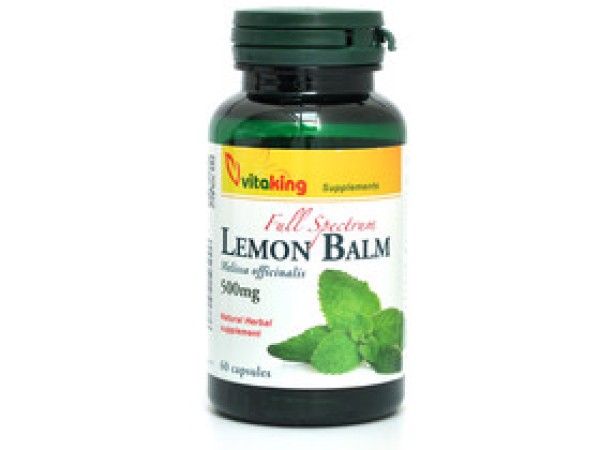 Vitaking Citromfű Lemon Balm 1000 mg 60db