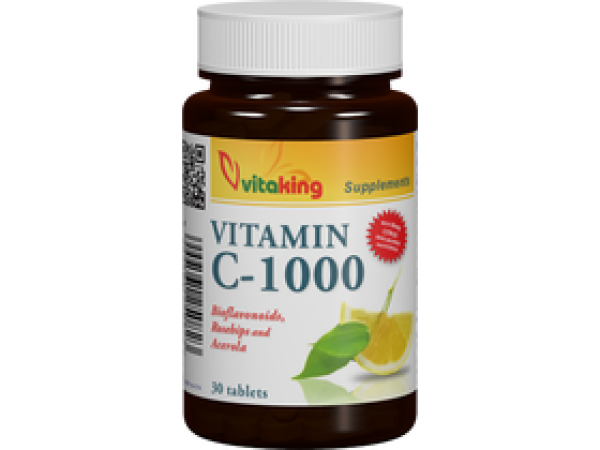 Vitaking C-1000mg Vitamin Bioflavonoid, Csipke., Acerola 30 db