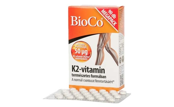 BioCo K-2 vitamin 50mcg MegaPack 90db tabletta
