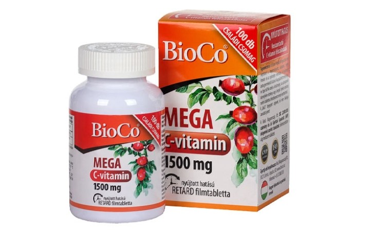 BioCo MEGA C-vitamin 1500 mg filmtabletta 100 db
