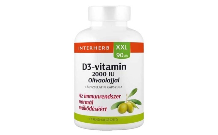 Interherb XXL D3-vitamin kapszula 90 db