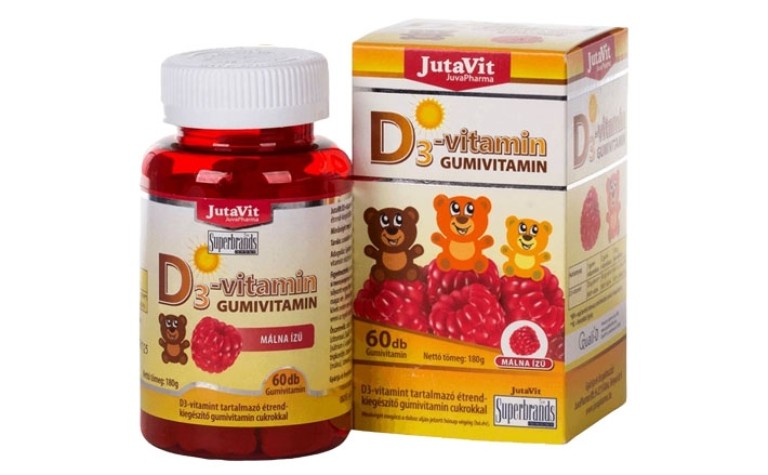 Jutavit D3-vitamin gumivitamin 60 db