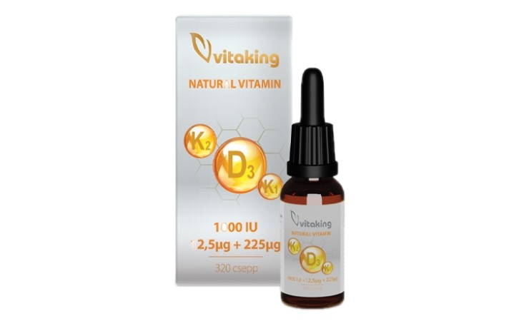 Vitaking D3+K2+K1 vitamin csepp 10ml
