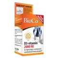 BioCo D3-vitamin 2000 NE vitamin tabletta 100 db