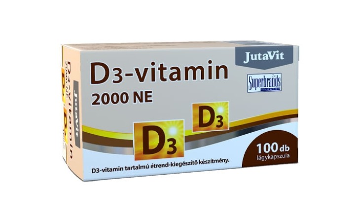 JutaVit D-vitamin 2000NE lágykapszula 100db
