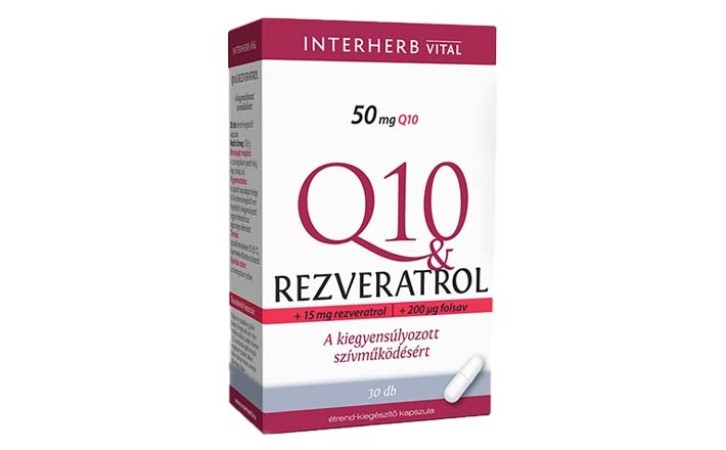 Interherb VITAL Q10 és Rezveratrol kapszula 30 db