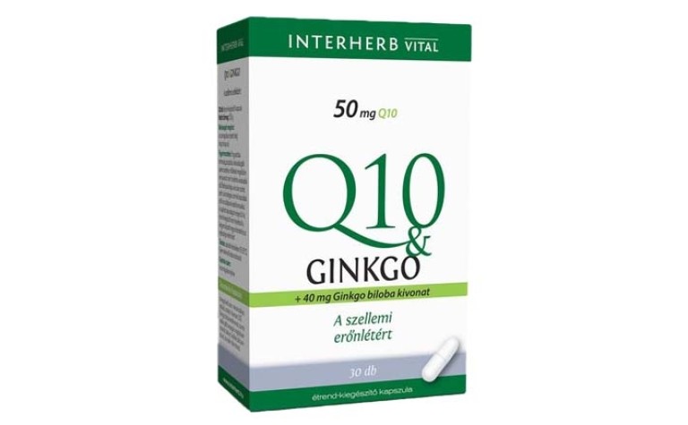Interherb VITAL Q10 & Ginkgo kapszula 30 db