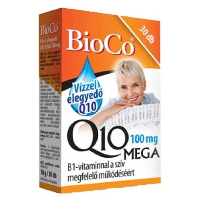 BioCo Q10 MEGA (100mg Q10 vízzel elegyedő) 30 db