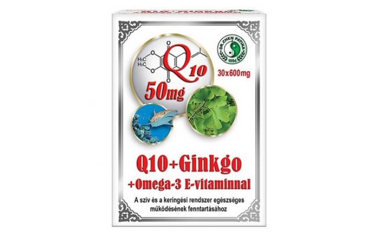 Dr. Chen Q10 50mg Ginkgo Omega-3 kapszula 30 db