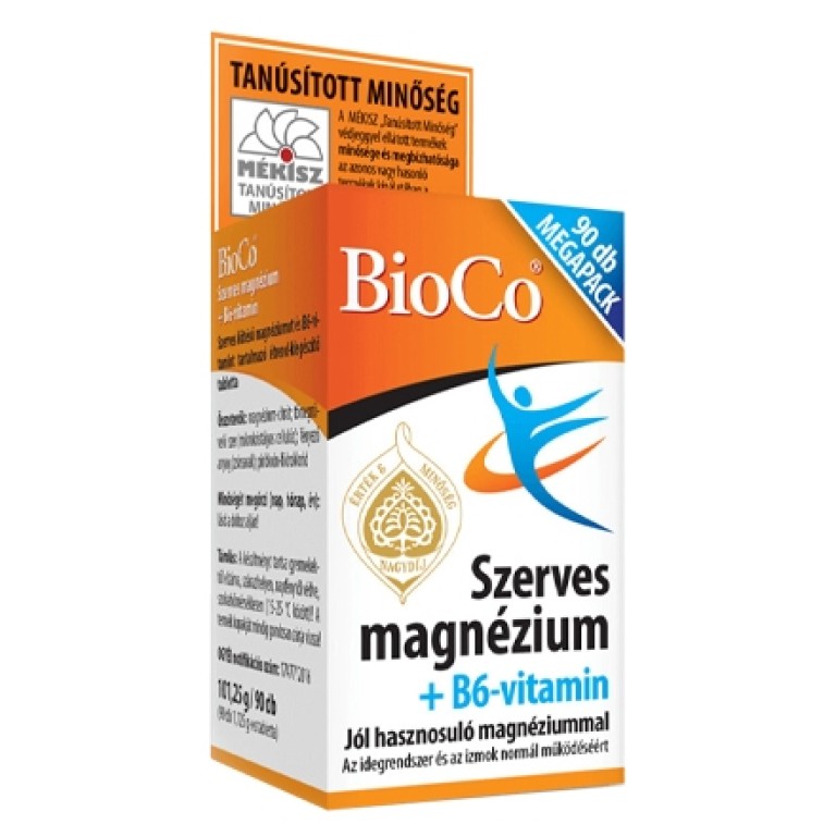 BioCo Szerves magnézium + B6 Megapack tabletta 90db