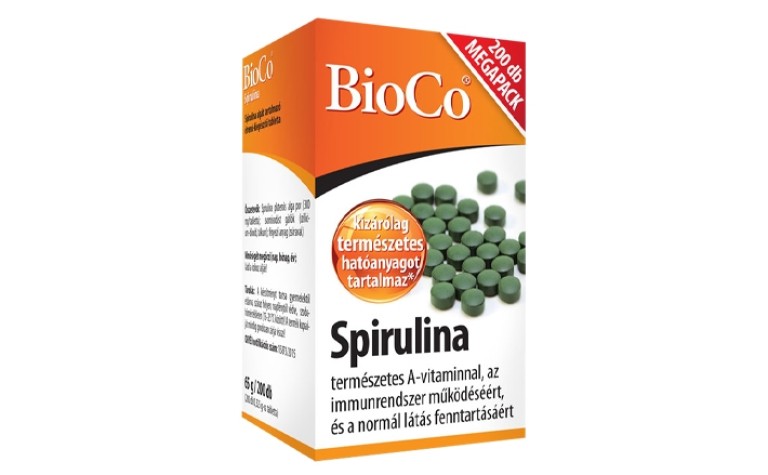 BioCo Spirulina Megapack tabletta 200 db