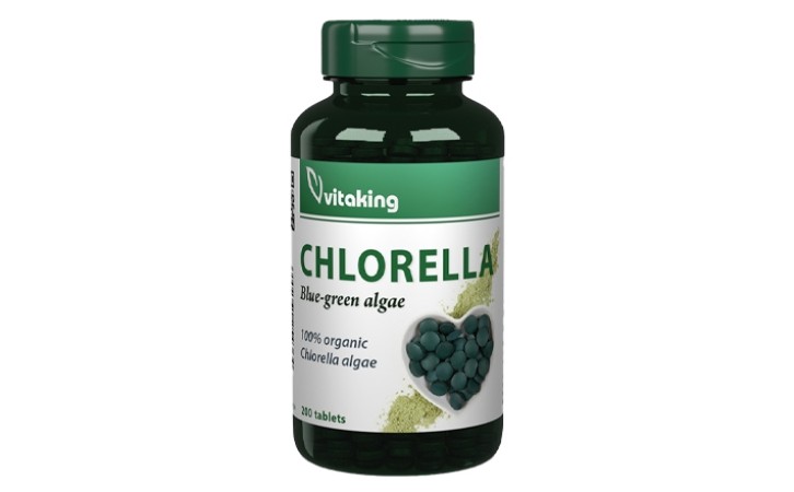 Vitaking Chlorella zöld alga 500 mg tabletta 200 db
